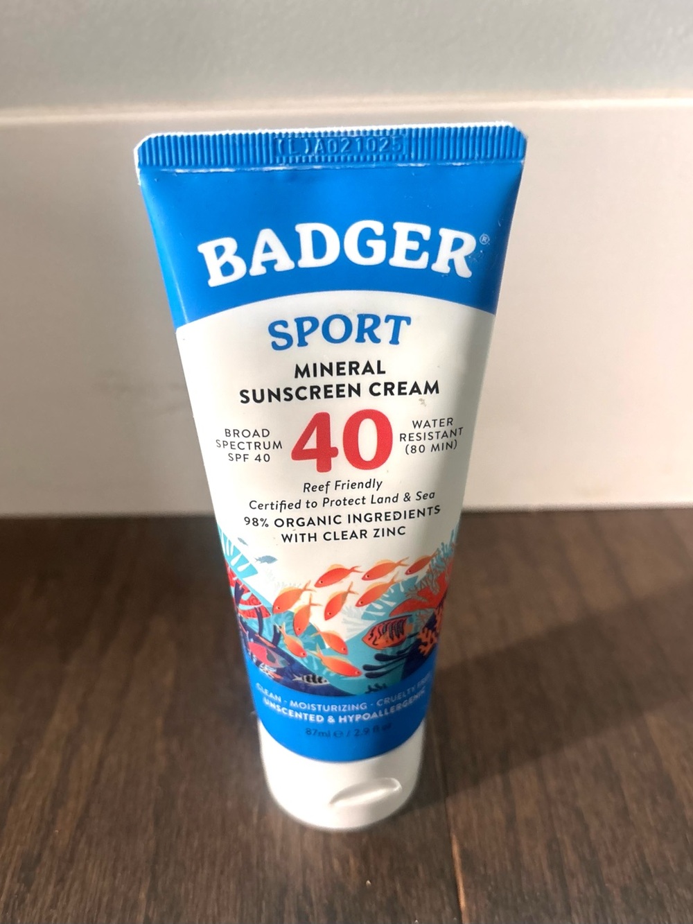 Badger Sport Mineral Sunscreen SPF 40- Reef Friendly, Water Resistant